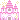 Pink castle pixel