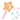 Yellow star wand pixel with colorful sparkles coming out of it