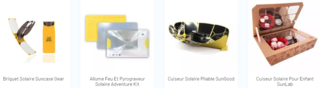Des accessoires solaires nomades
