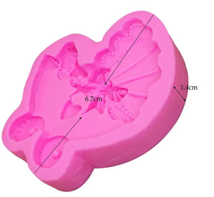 Molde silicona coche para decorar pasta fria fimo y artesanías