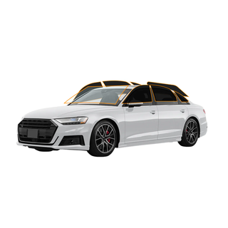 Ceramic window tint applied to side and rear glass of a sedan