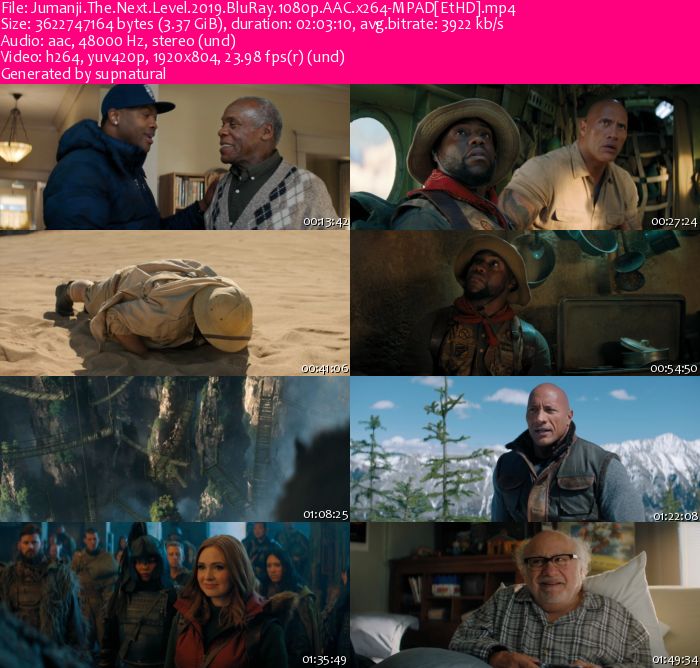 Jumanji The Next Level 2019 BluRay 1080p AAC x264-MPAD[EtHD]