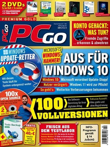Cover: Pcgo Magazin No 10 Oktober 2023