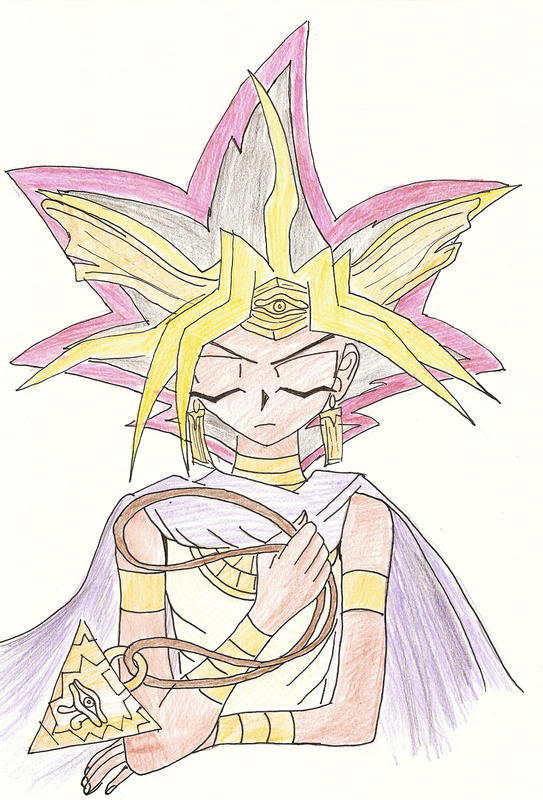 Hình vẽ Atemu (Yami Yugi) bộ YugiOh (vua trò chơi) - Page 5 1_Atemp_462