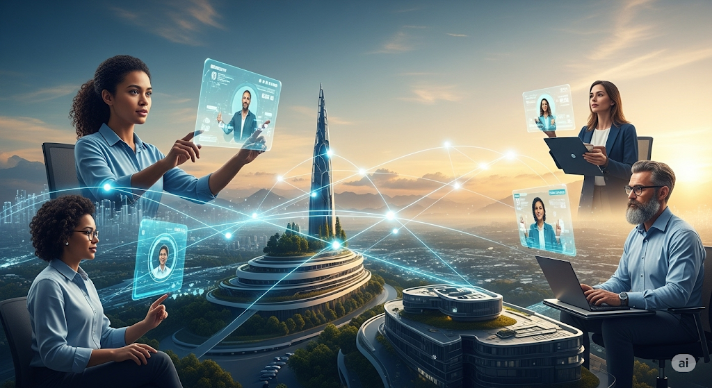 Modern technology and digital innovation concept with circuit patterns