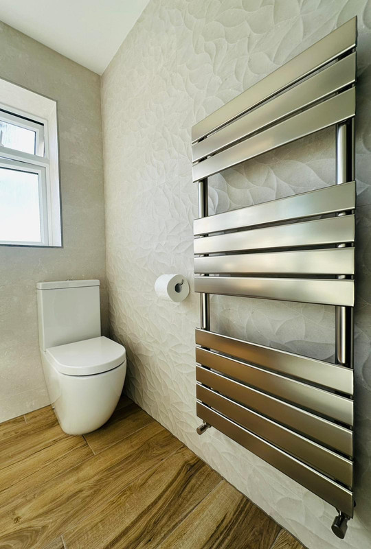 Natural light botanical bathroom finish