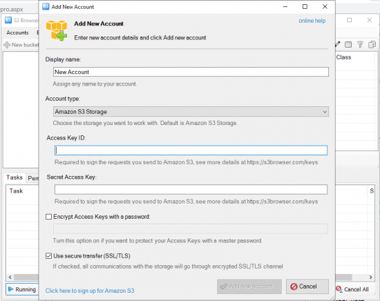 NetSDK Software S3 Browser Pro 13.5.5