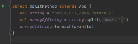 Scala string split 