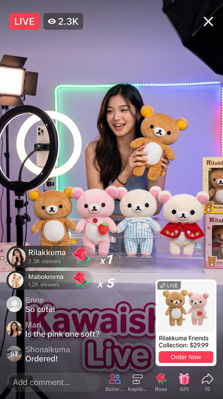 4 variation of product modeling plush toy show cas delpmaspu