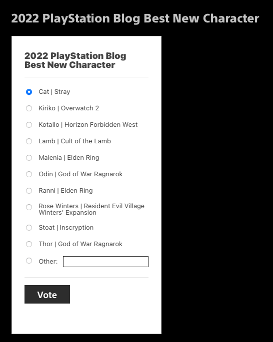 PS Blog Game of the Year Awards 2022: voting is now open