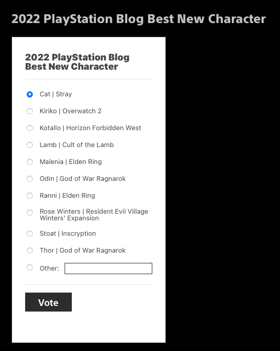 PS Blog Game of the Year Awards 2022: voting is now open – PlayStation.Blog