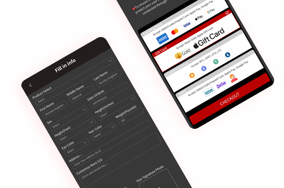 Novelty Kingdom App Interface