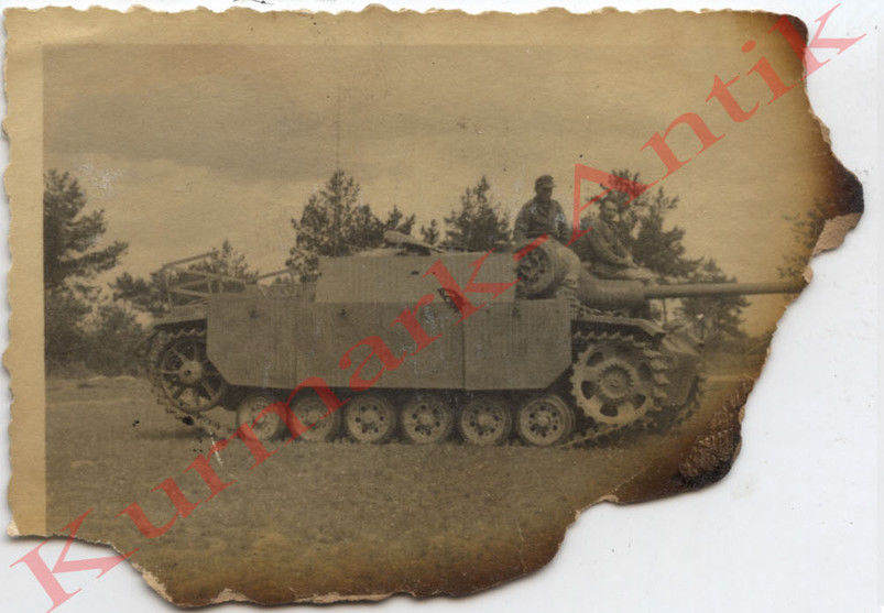 Foto Wehrmacht Ungarn 1944 Panzer Stug Sturmgeschütz Division FFH
