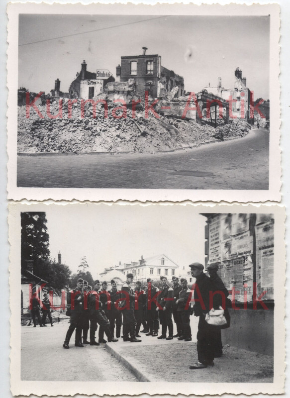 Fotos Wehrmacht Luftwaffe Frankreich Normandie Évreux Ruine Plakat news TOP