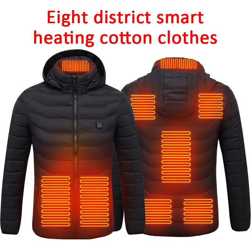 Heated Vest Warm Body Electric USB Heating Coat Jacket Men Women Winter