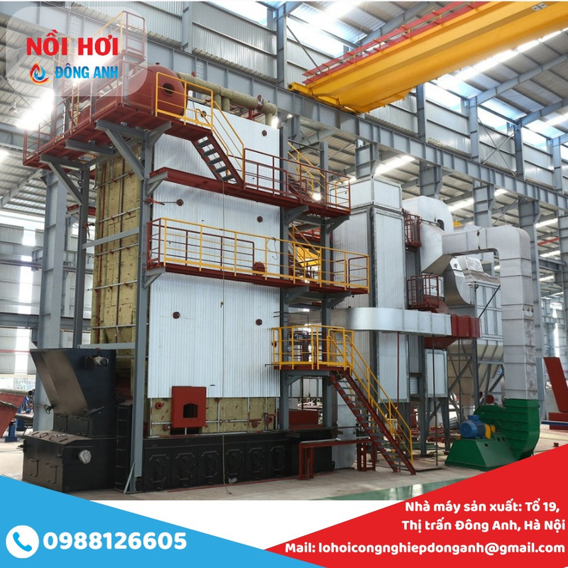 nồi hơi tầng sôi đốt than cám