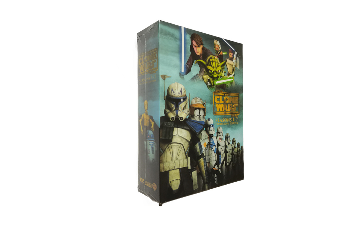 Star Wars The Clone Wars Complete Series Seasons 1–7 25-Disc DVD Set