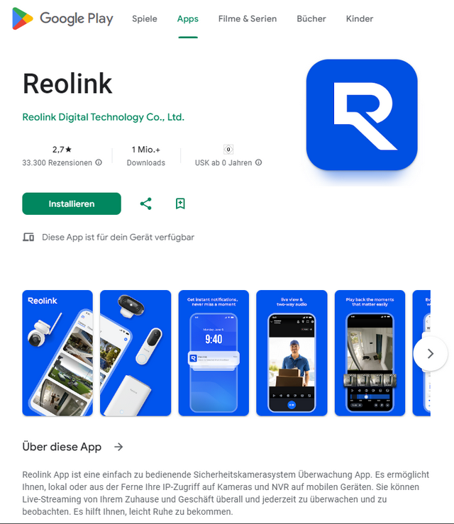 Reolink Android App