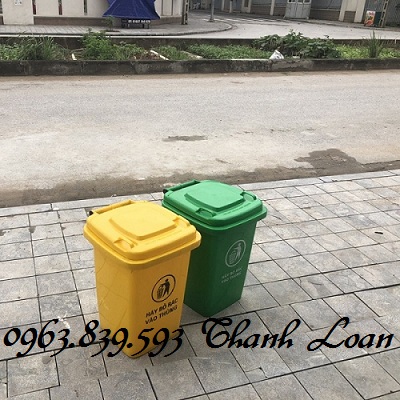 Thùng rác nhựa 60 lít có bánh xe nắp đậy kín rẻ giao toàn quốc / 0963 839 593 Ms.Loan Thung-rac-nhua-60-L-1