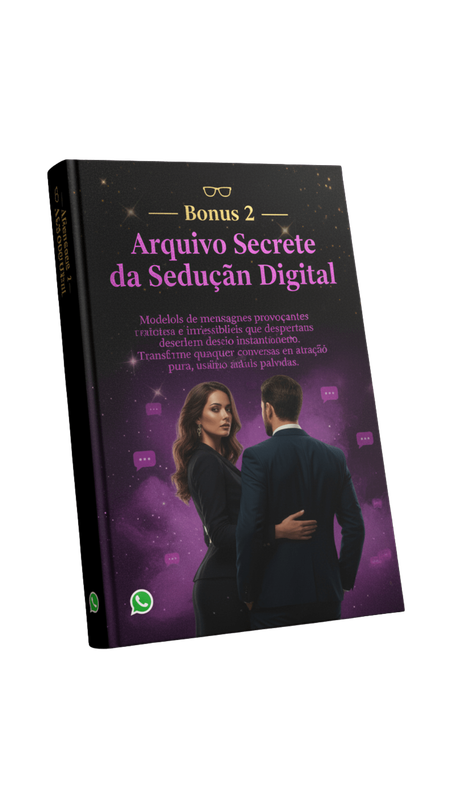 Mockup for 'Arquivo Secreto da Sedução Digital' bonus.