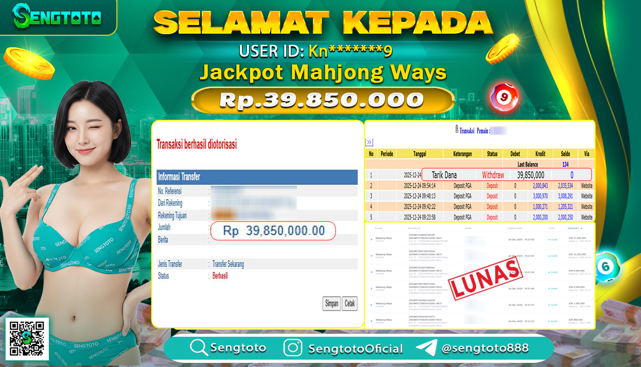 BUKTI PEMBAYARAN SLOT MAHJONG WAYS