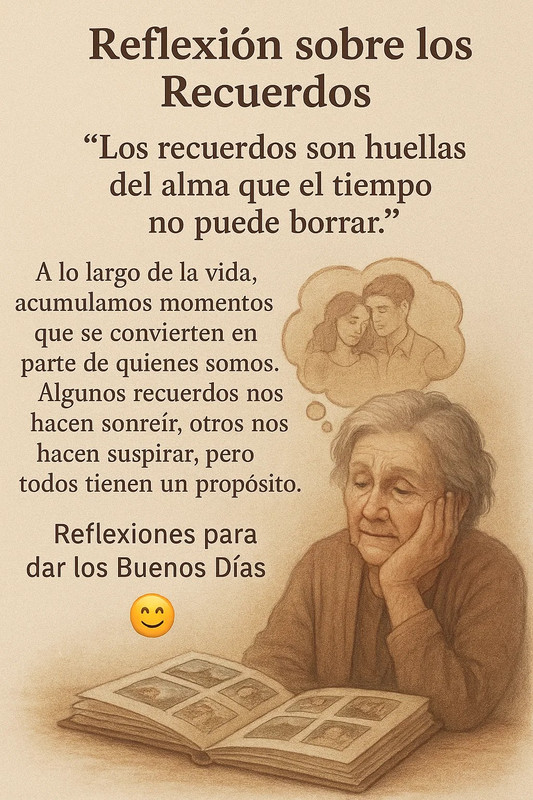 Imagen de Los recuerdos son huellas del alma que perduran en el tiempo