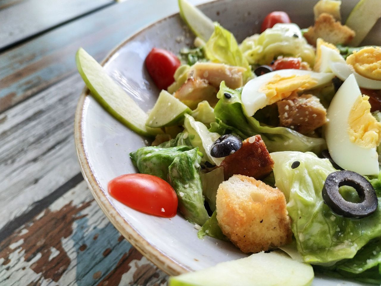 Mediterranean diet food spread