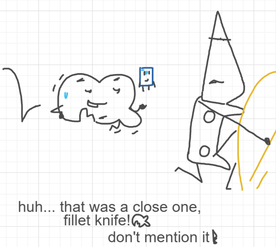 A panel from The Prime Number Few, episode eight of the Board Boards object show by Furretwalk/WalkingFurret.