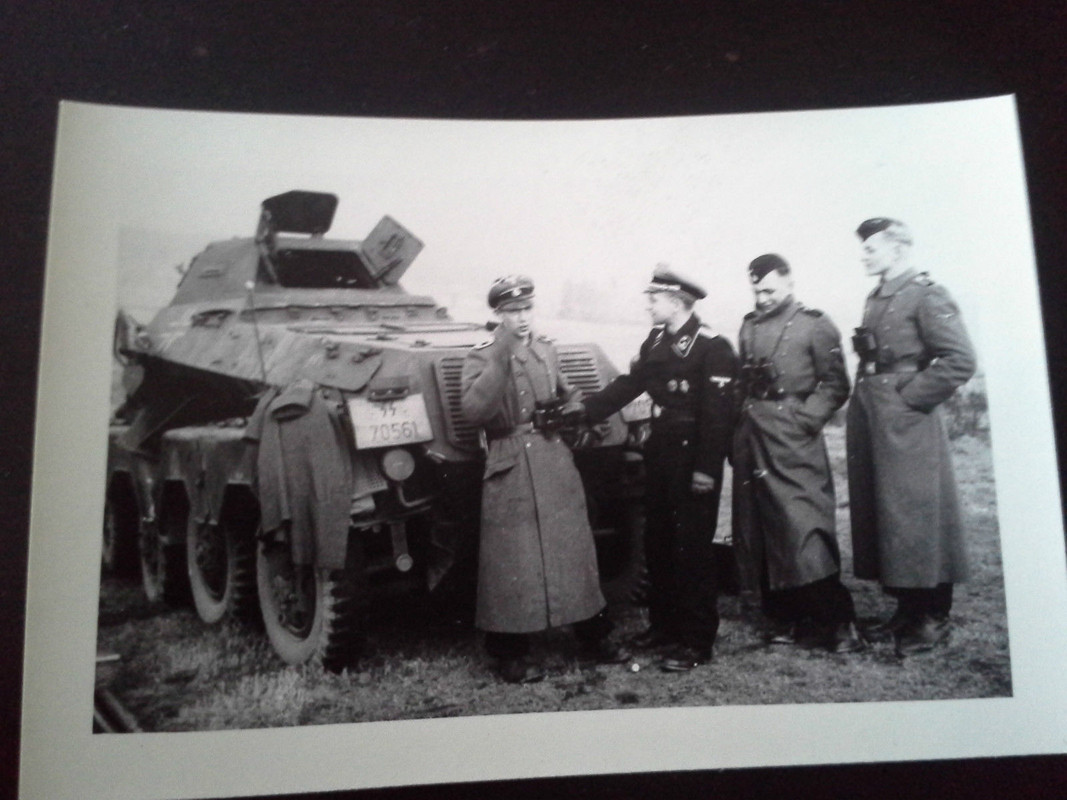 Original Foto Waffen SS 8 Rad Spähwagen