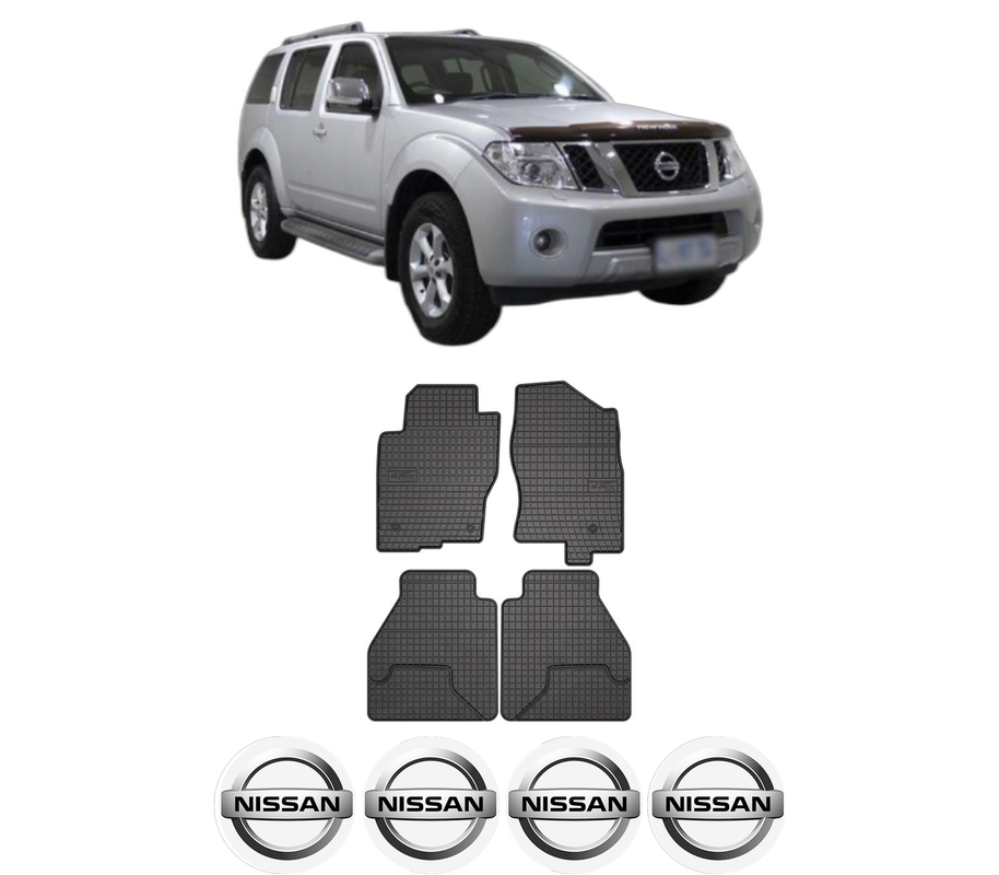 Set covorase presuri NISSAN PATHFINDER III VAN (R51_) din 2013-2014, auto, din cauciuc thermoplastic, 4 Stickere auto cu NISSAN