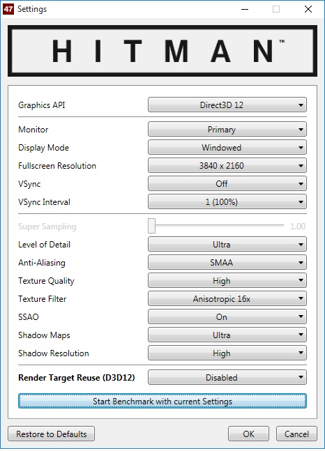 render Target Reuse Enabled