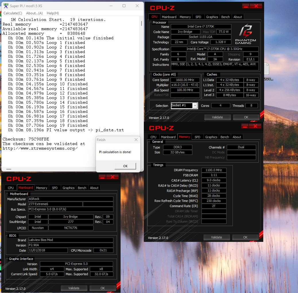 SUPER PI 32 GIGA DI RAM