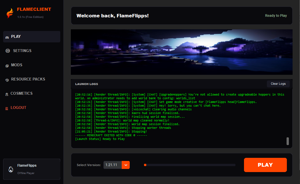 Flame Launcher GUI