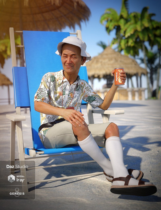 dForce On Vacation Outfit for Genesis 8 Male(s) dForce On Vacation Outfit for Genesis 8 Male(s)