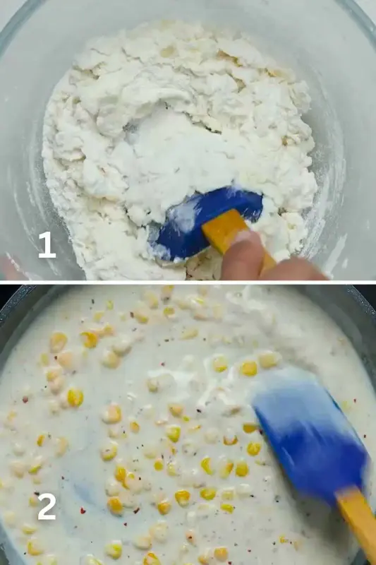 All purpose flour and corn