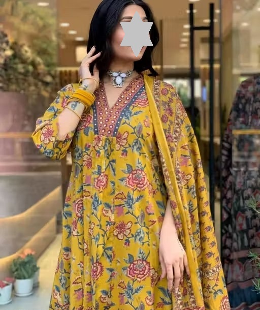 Yellow Kurta Plazo Dupatta Color 1 (KS151)