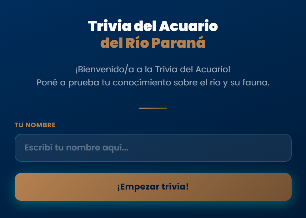 Vista previa Trivia del Acuario del Río Paraná