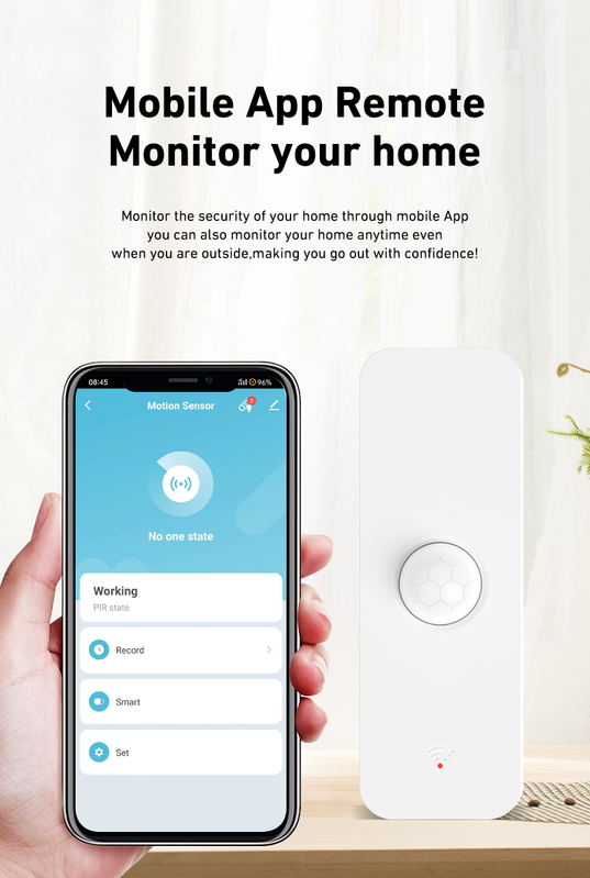 Tuya WiFi PIR Motion Sensor  Smart Home Security Human Body Infrared Detector thumbnail 3 - Smart Switch Lanka