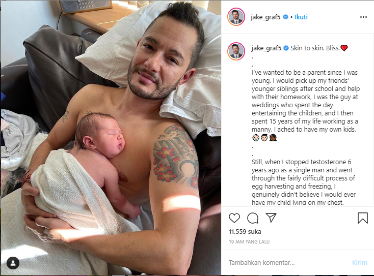 Jake Graf dan anaknya