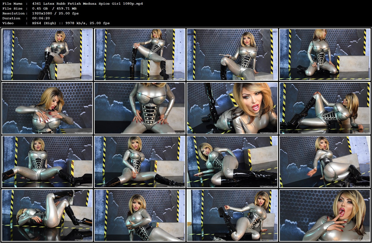 4341 Latex Rubb Fetish Medusa Spice Girl 1080p mp4
