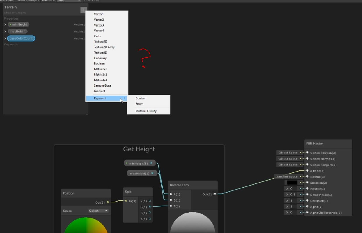 Question - How do I access (and iterate) ColorArray and FloatArray data in  Shader Graph? - Unity Forum