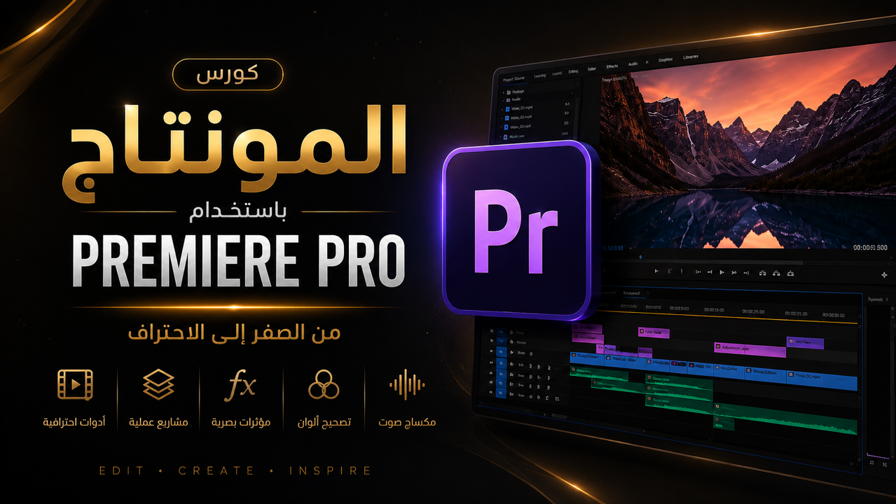 كورس المونتاج Premiere Pro
