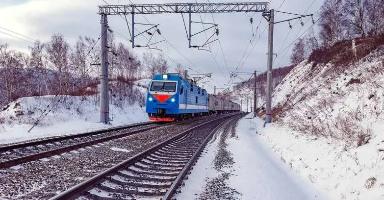Train from Moscow to Vladivostok in Russia