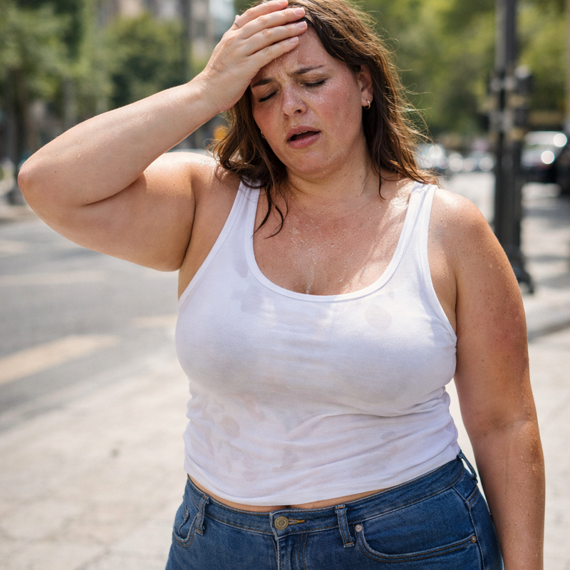 Ropa pesada e inc&oacute;moda en verano