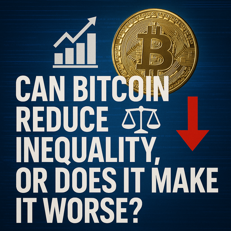 Can Bitcoin reduce inequality, or does it make it worse?