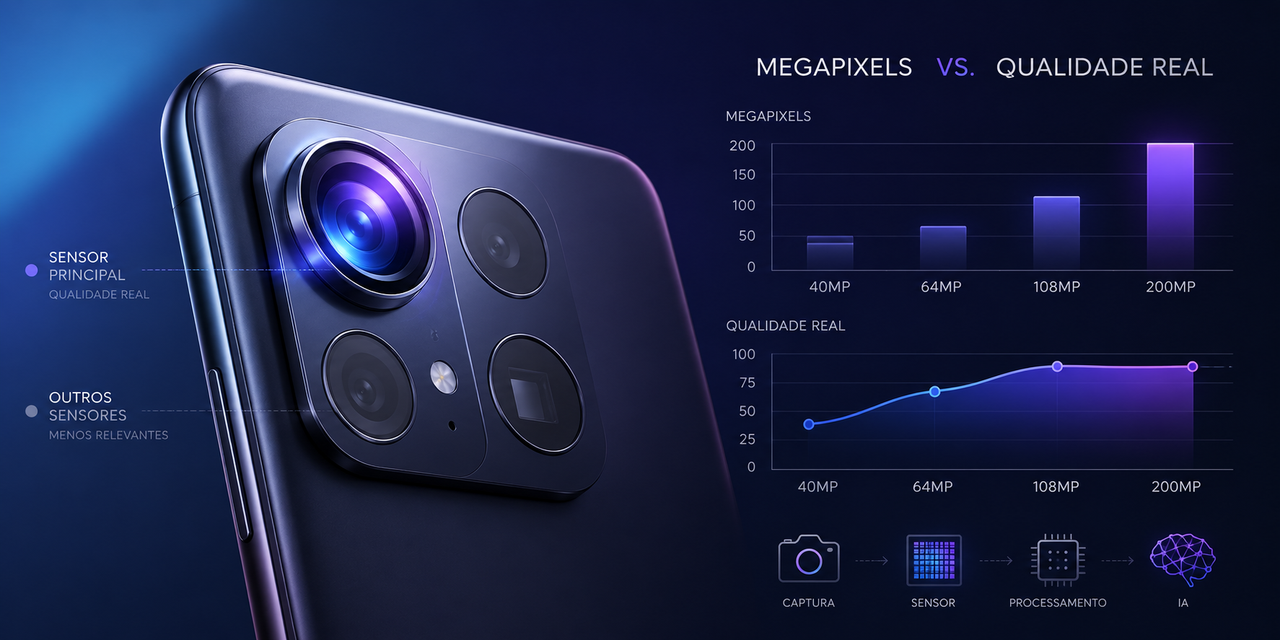 Megapixel ou Quantidade de Câmeras: O Que Realmente Importa na Fotografia de Celular em 2026