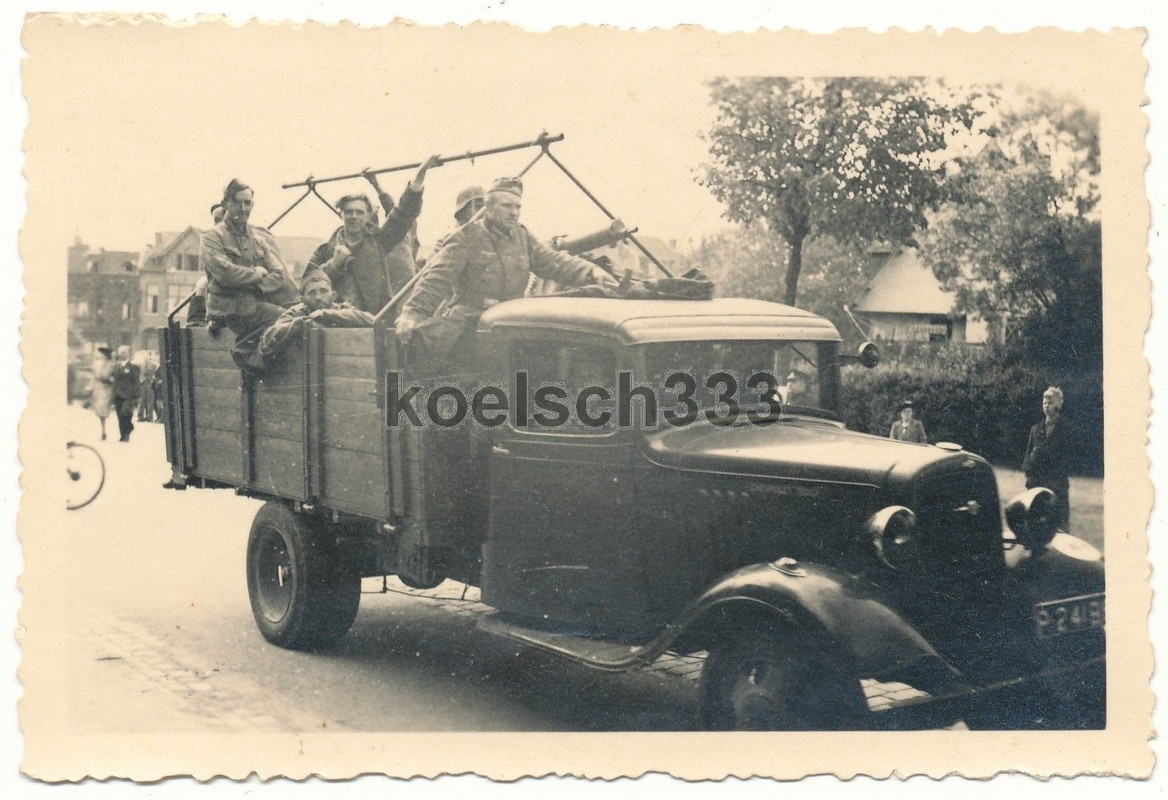 Foto Gefangene belgische und französische Soldat