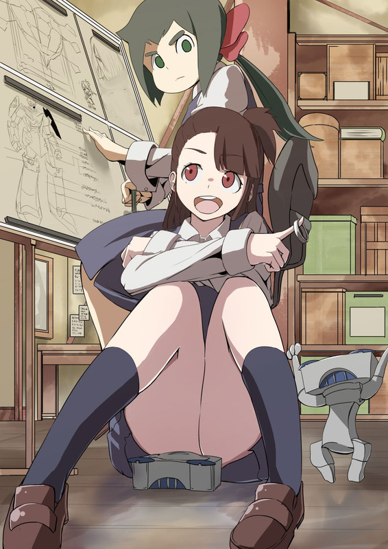 kagari-atsuko-gurren-lagann-and-constanze-amalie-von-braunschbank-albrechtsberger-tengen-toppa-gur