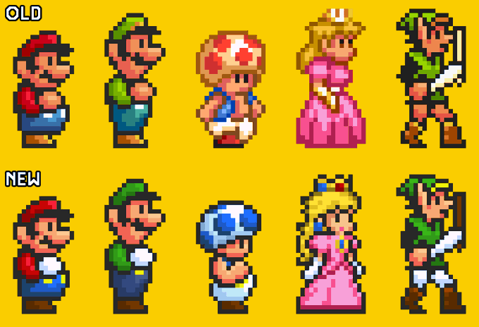 Modern SMB3 Charactors