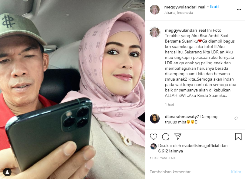 Meggy Wulandari ungkap LDR dengans sang suami